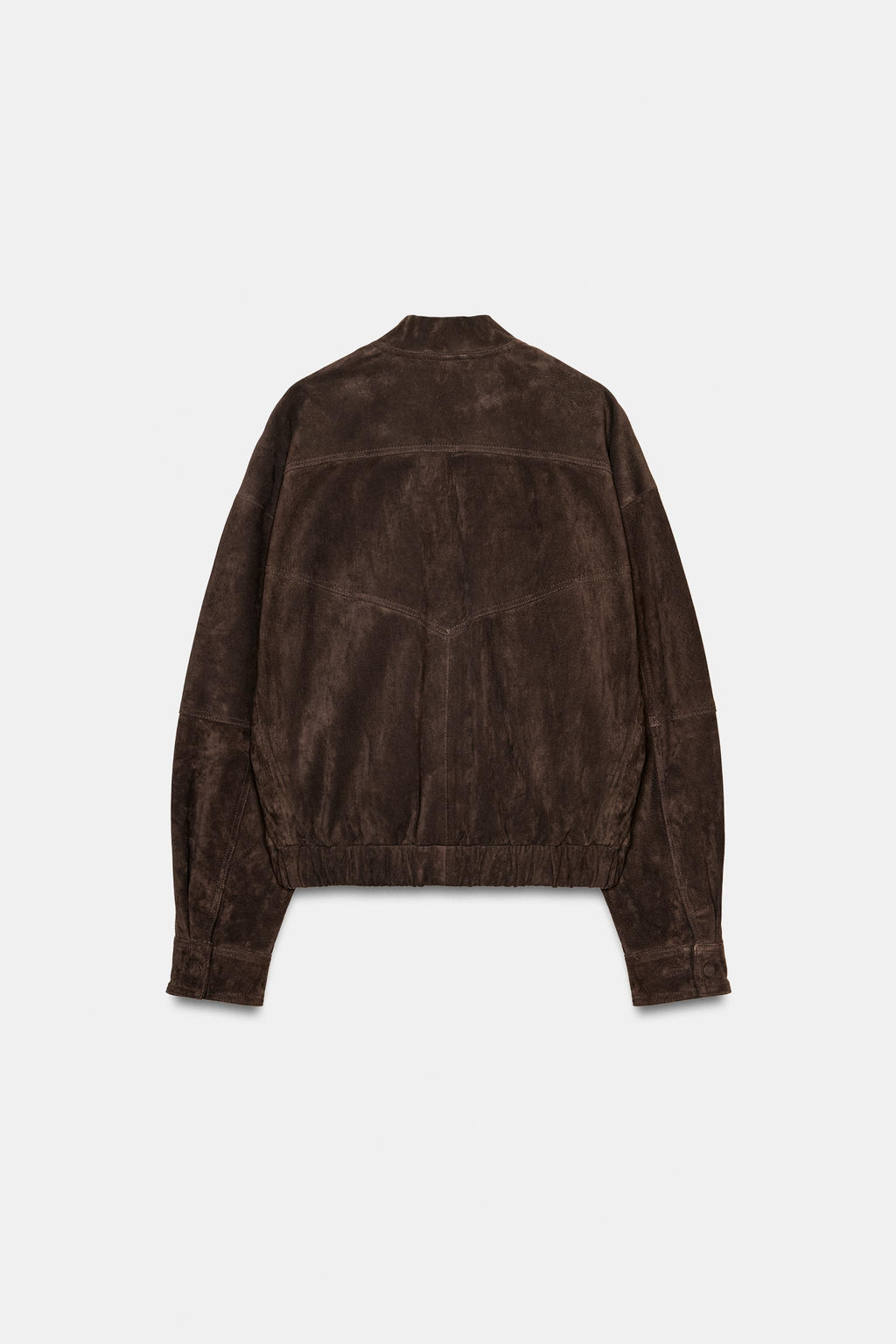 100% SUEDE BOMBER JACKET - Zara фото 7