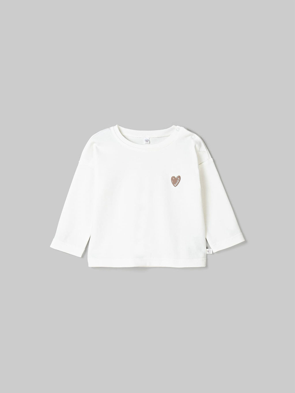 Лонгслив "Сердце" с принтом 0+