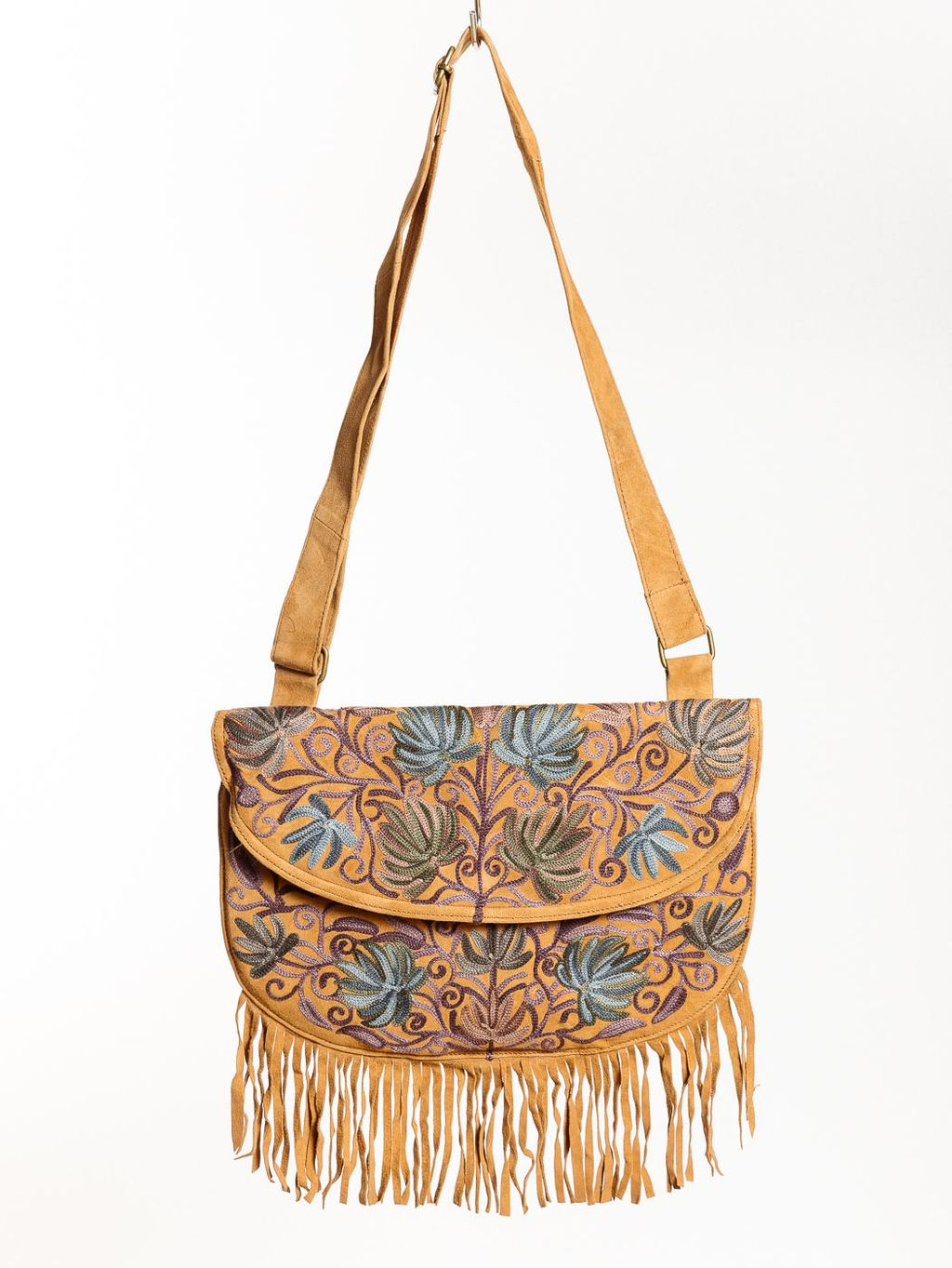 Сумка замшевая с бахромой через плечо 1109/27