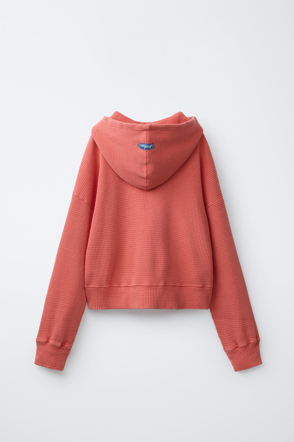 SUDADERA CROPPED WAFFLE PUKAS SURF / Rojo - Zara фото 2