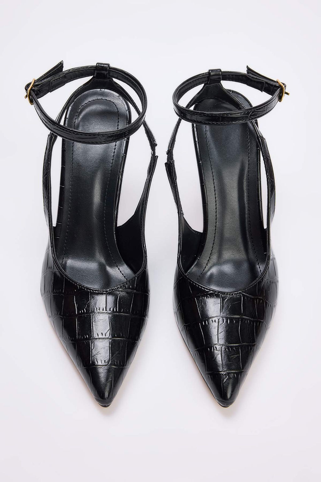 Trendyol Shoes Bordo Kroko Desenli Sivri Burun Kad?n Ince Topuklu Ayakkab? TAKSS25TO00082 - Trendyolmilla фото 8