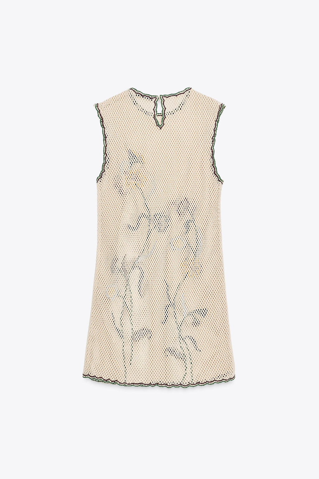 ZW COLLECTION FLORAL EMBROIDERED CROCHET DRESS - Zara фото 15