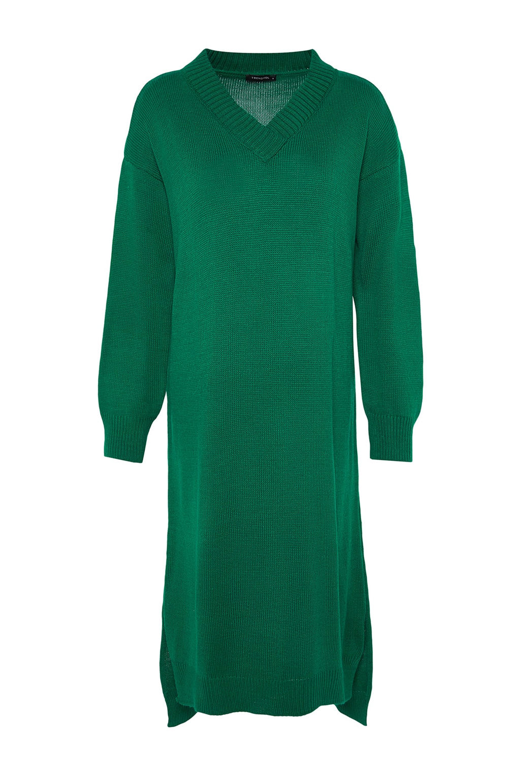 TRENDYOLMILLA Siyah Maxi Triko Genis Kal?p Elbise TWOAW23EL00642 фото 6