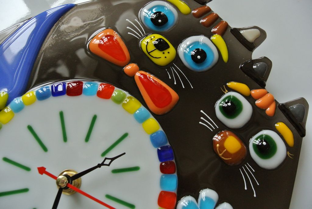 Настенные часы Влюбленные коты - Стрекоза фото 3