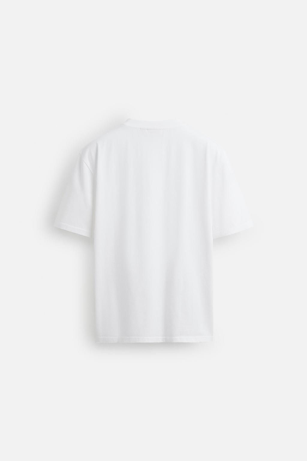 SLIM FIT MEDIUM WEIGHT T-SHIRT - Zara фото 33