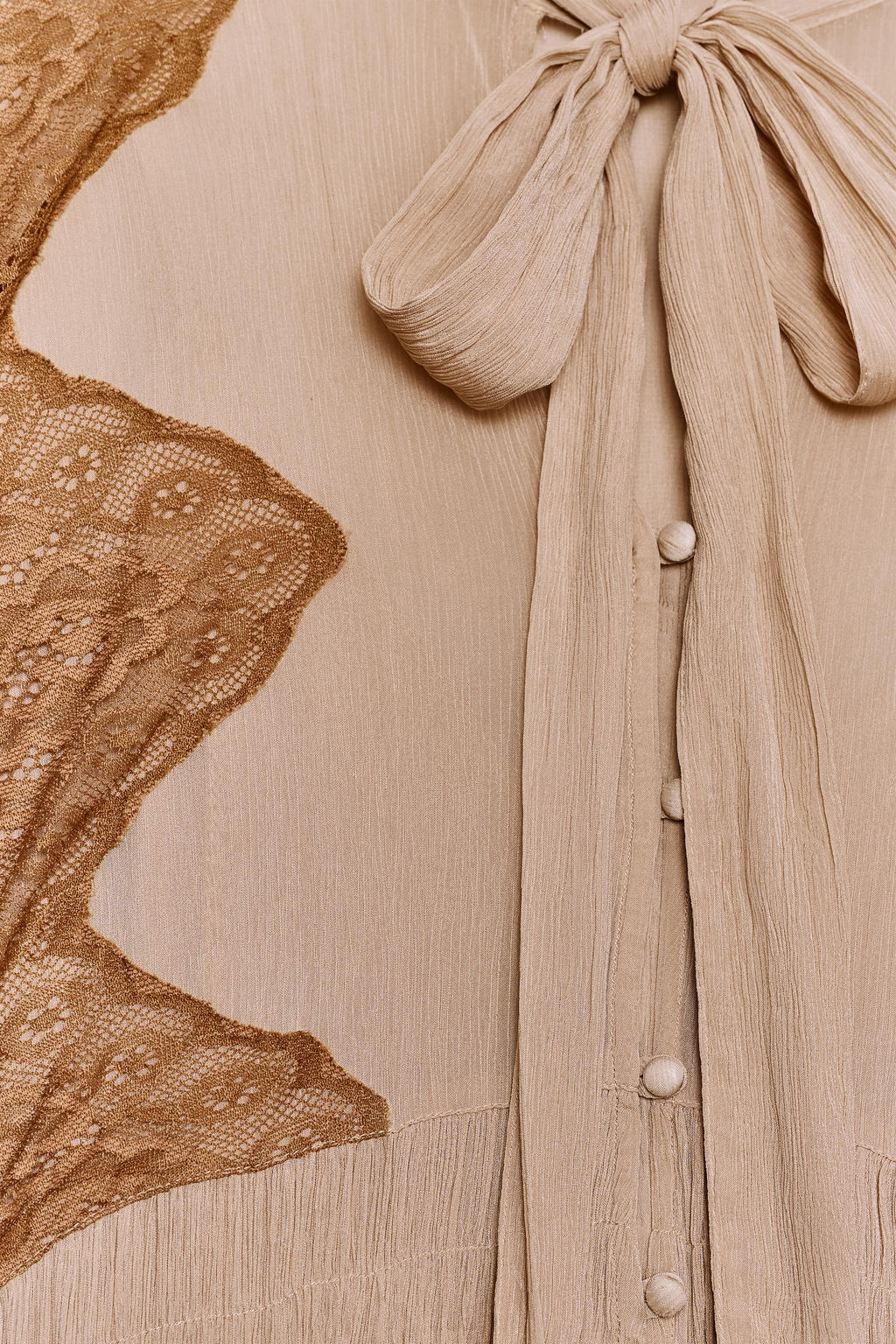 LACE COMBINATION TIE DRESS - Zara фото 19
