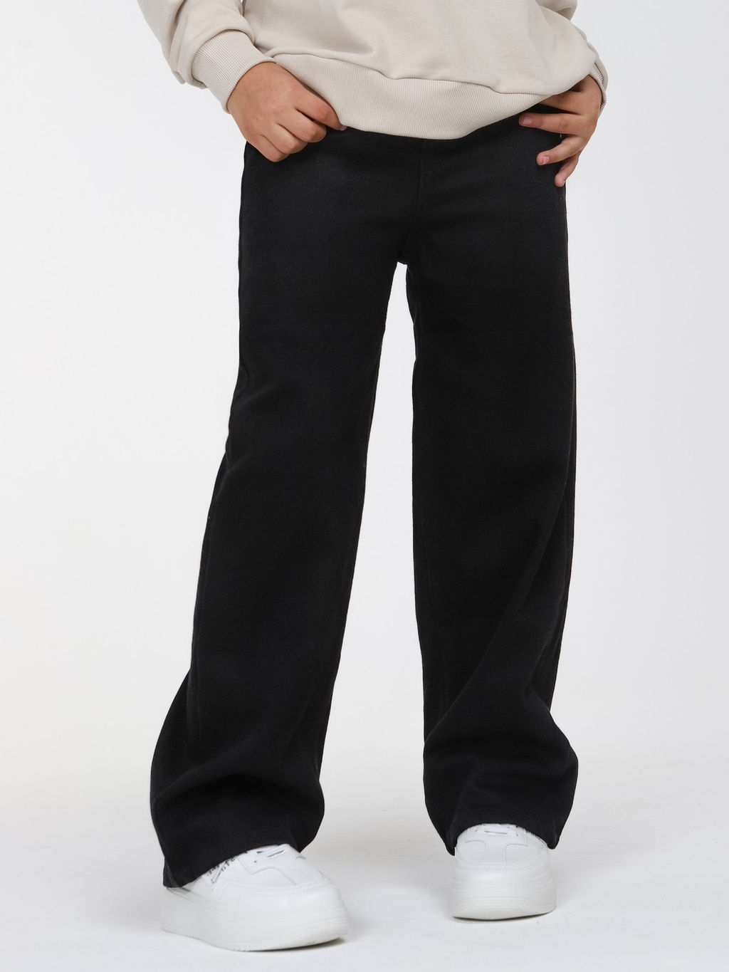 Джинсы-багги утеплённые для девочек - СИНЯЯ МОДА фото 13