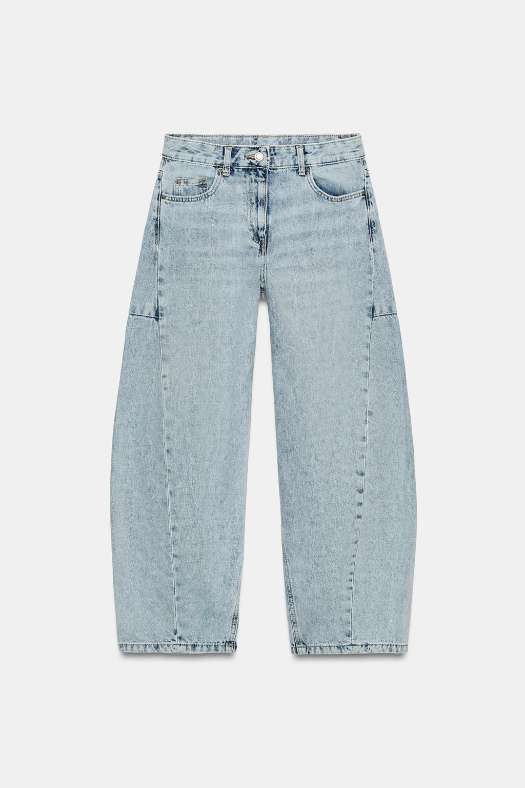 JEANS ZW COLLECTION ANKLE BALLOON TIRO MEDIO / Azul claro - Zara фото 4