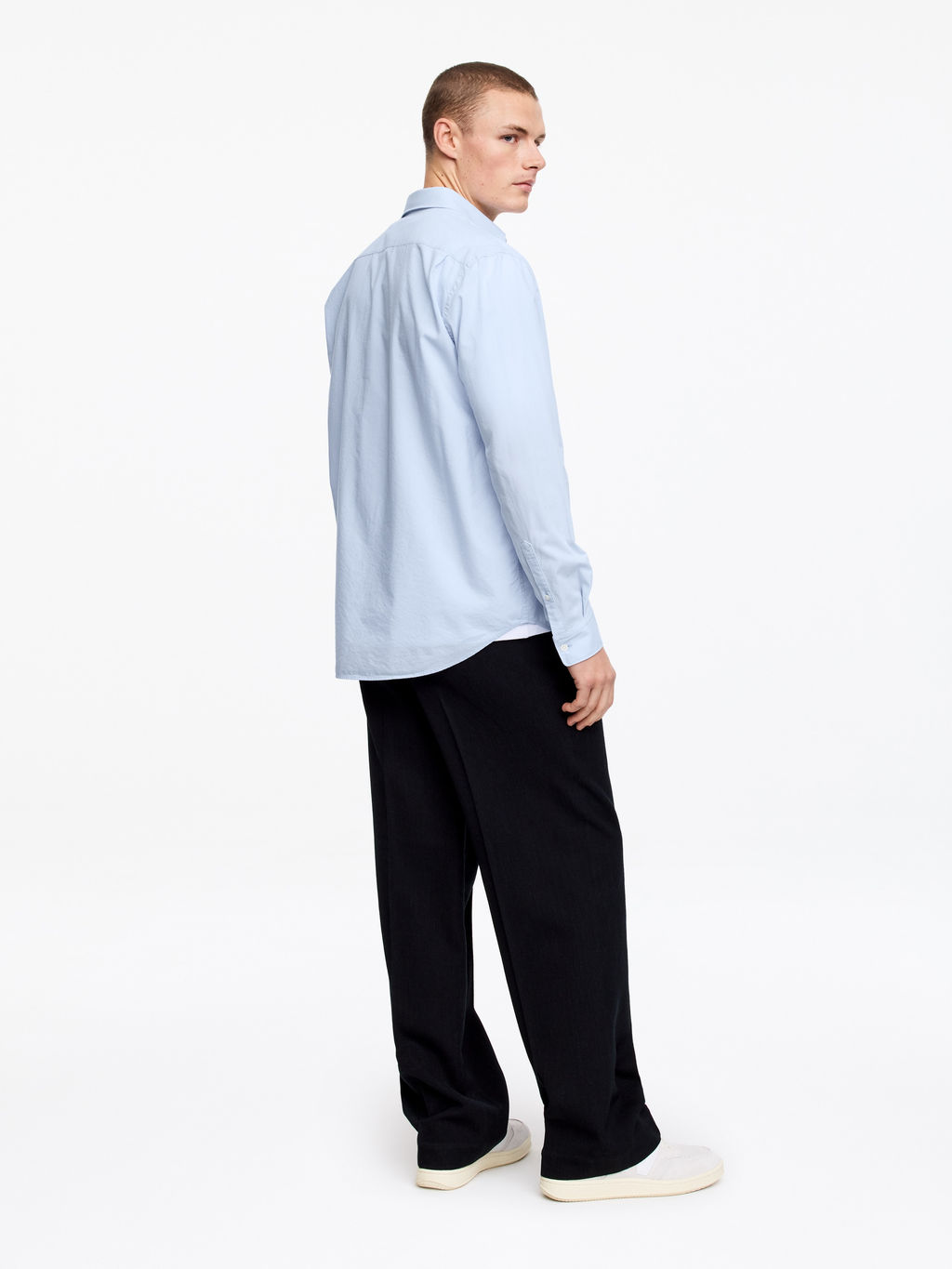 Camisa de lyocell y algod?n de corte regular - H&m фото 6