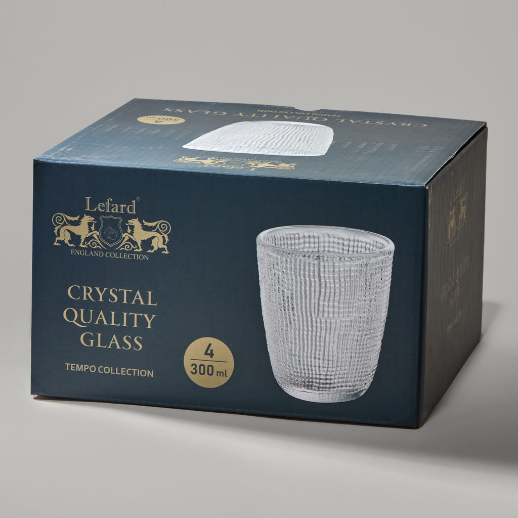 НАБОР СТАКАНОВ TEMPO 4 ШТ./300 МЛ - Lefard фото 4
