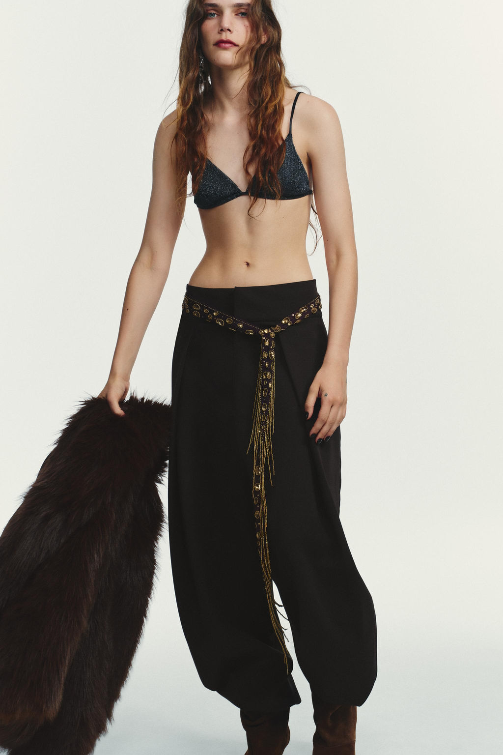 BALLOON PLEATED TROUSERS