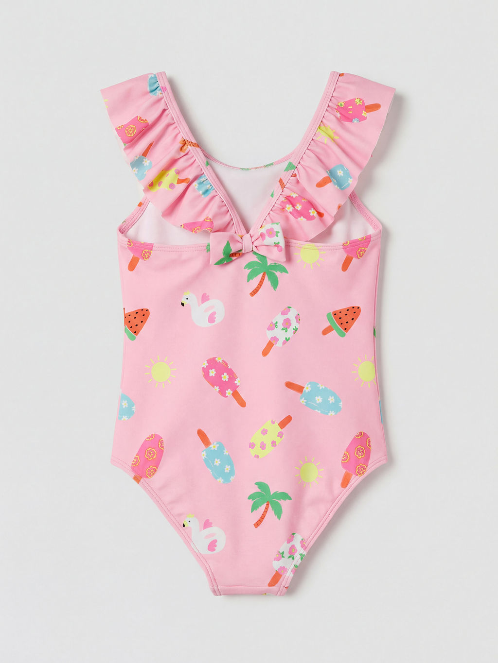 Kare Yaka Bask?l? K?z ?ocuk Mayo