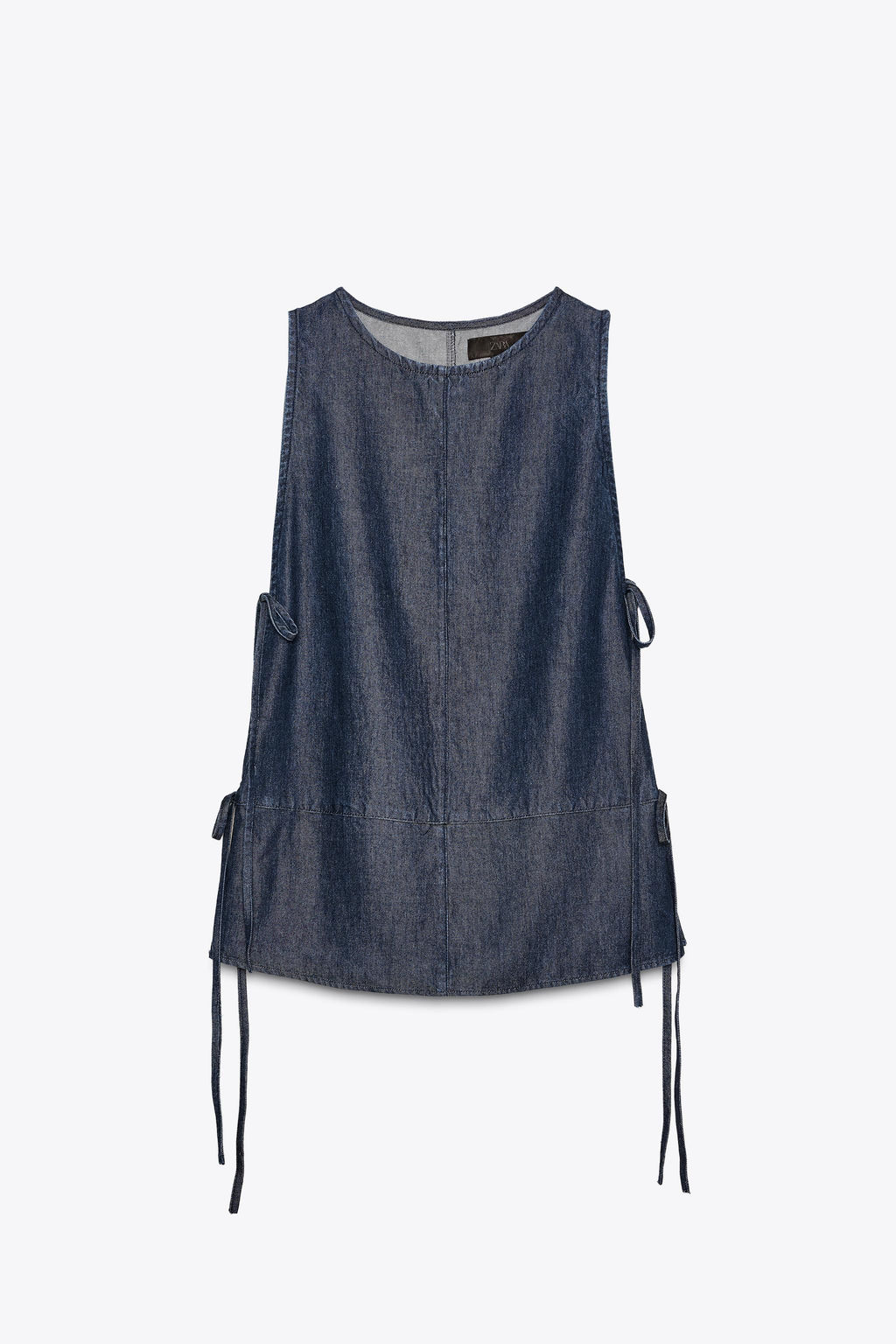 ZW COLLECTION DENIM TIE TOP - Zara фото 13