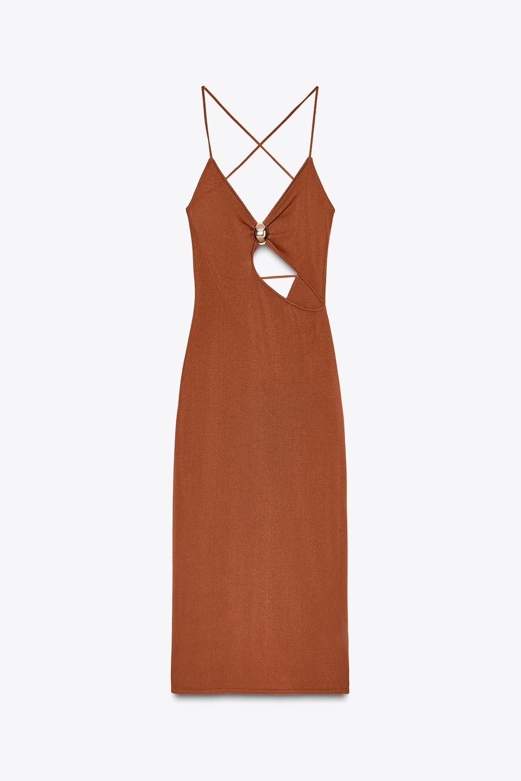 KNIT DRESS WITH CUT OUT DETAIL - Zara фото 7