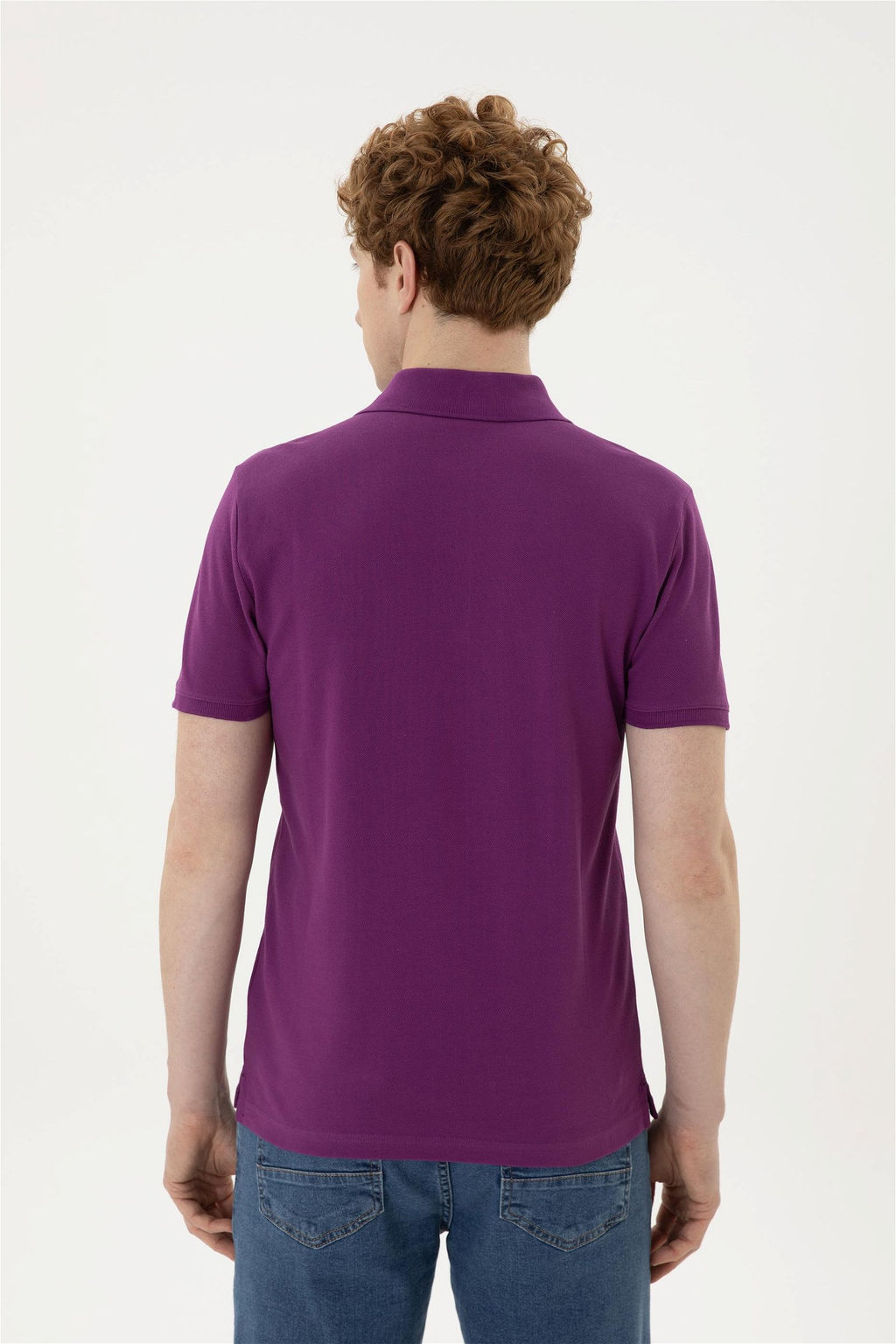 Мужская фиолетовая базовая футболка - U.s. polo assn фото 5