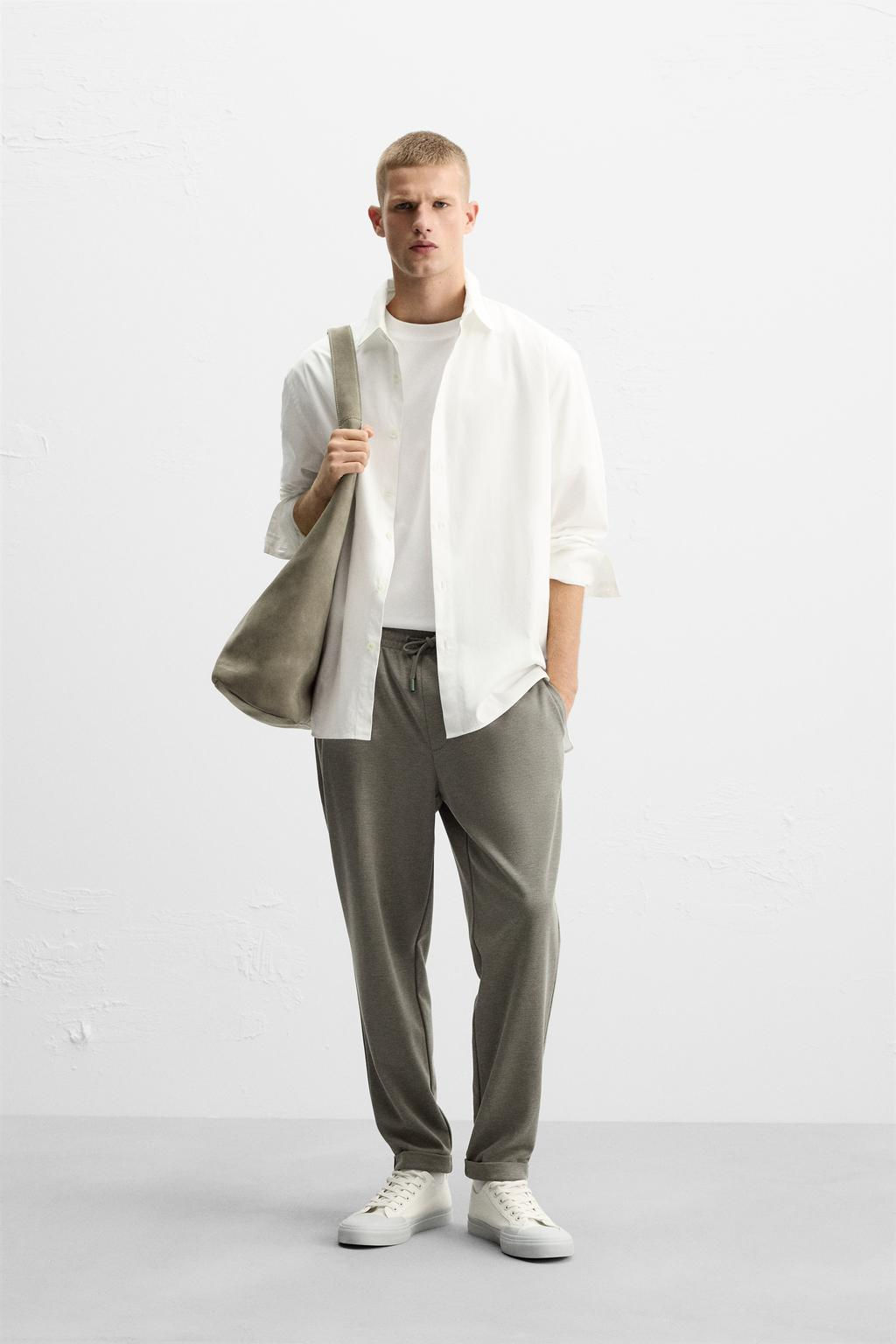 COMFORT REGULAR FIT TROUSERS - Zara фото 26