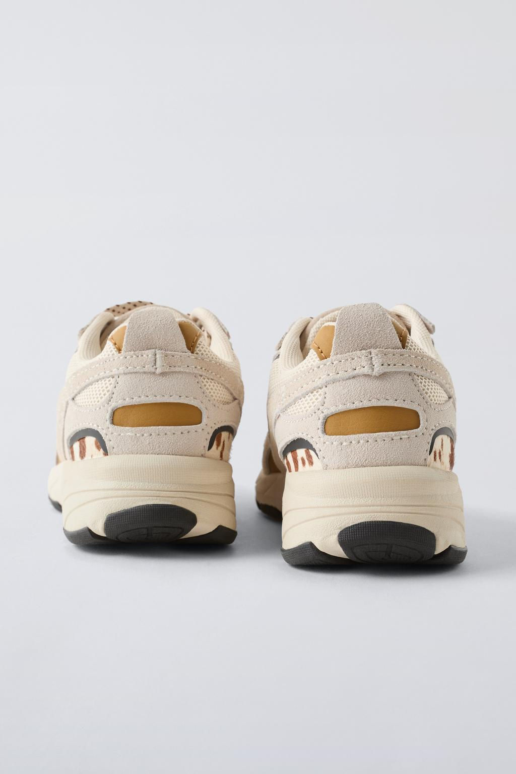 COW LEATHER SNEAKERS - Zara фото 4