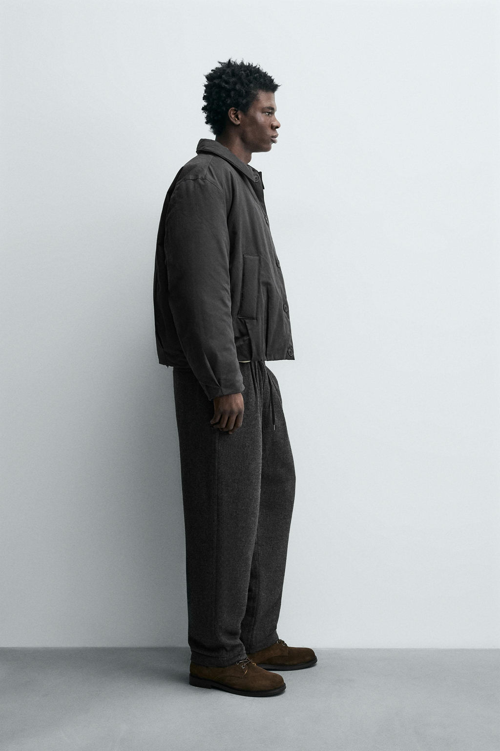 CROPPED FIT PADDED JACKET - Zara фото 7