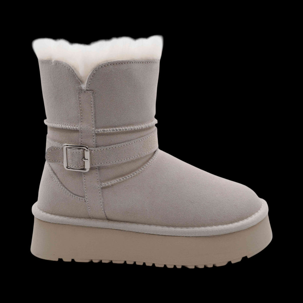 Сапоги из натуральной кожи 803-3 бежевые