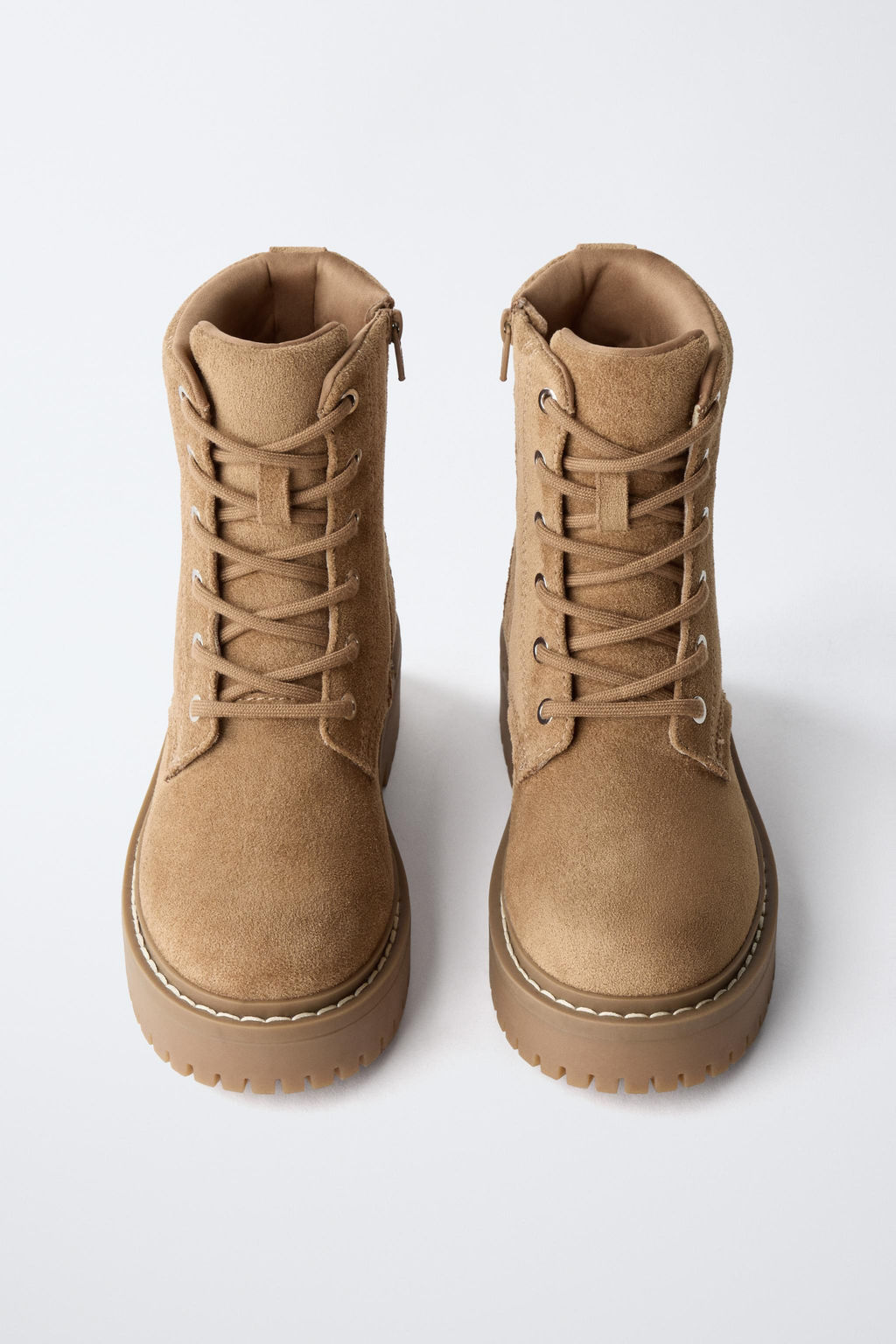 LACE-UP ANKLE BOOTS - Zara фото 4