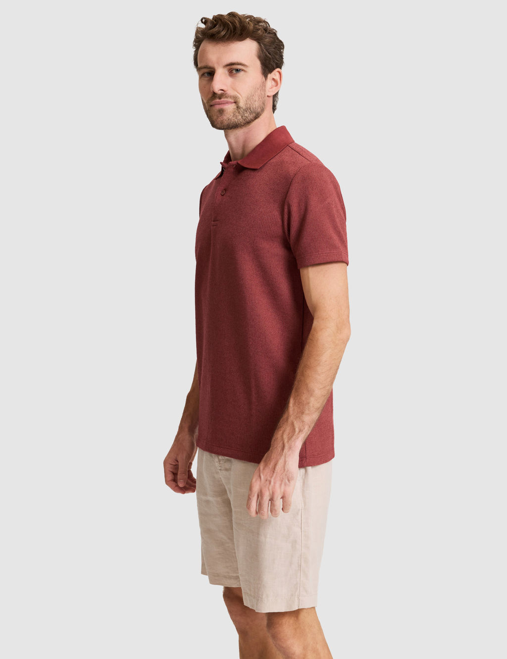 Nar Slim Fit _rme Dokulu Polo Yaka Ti__rt