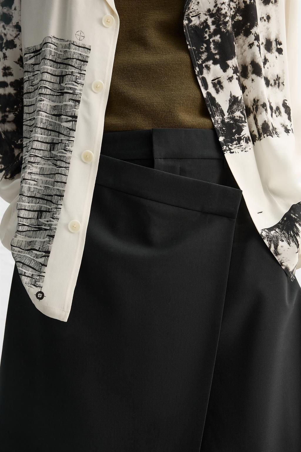 LIMITED EDITION WRAP PLEAT SKIRT - Zara фото 5