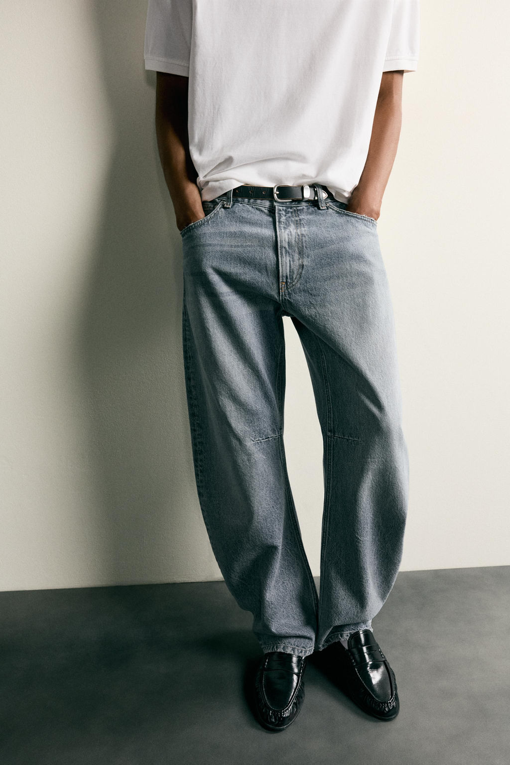JEANS STRAIGHT BARREL FIT / Azul - Zara фото 5