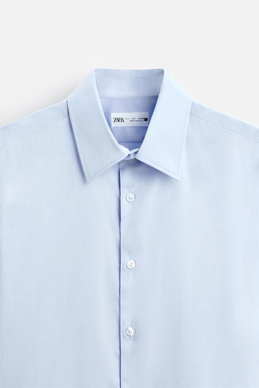 TEXTURED TWILL SHIRT - Zara фото 8