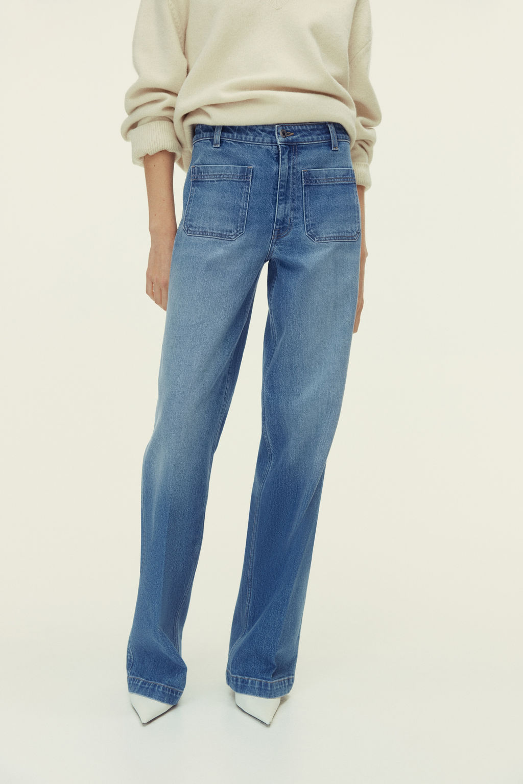 Wide High Jeans - H&m фото 11