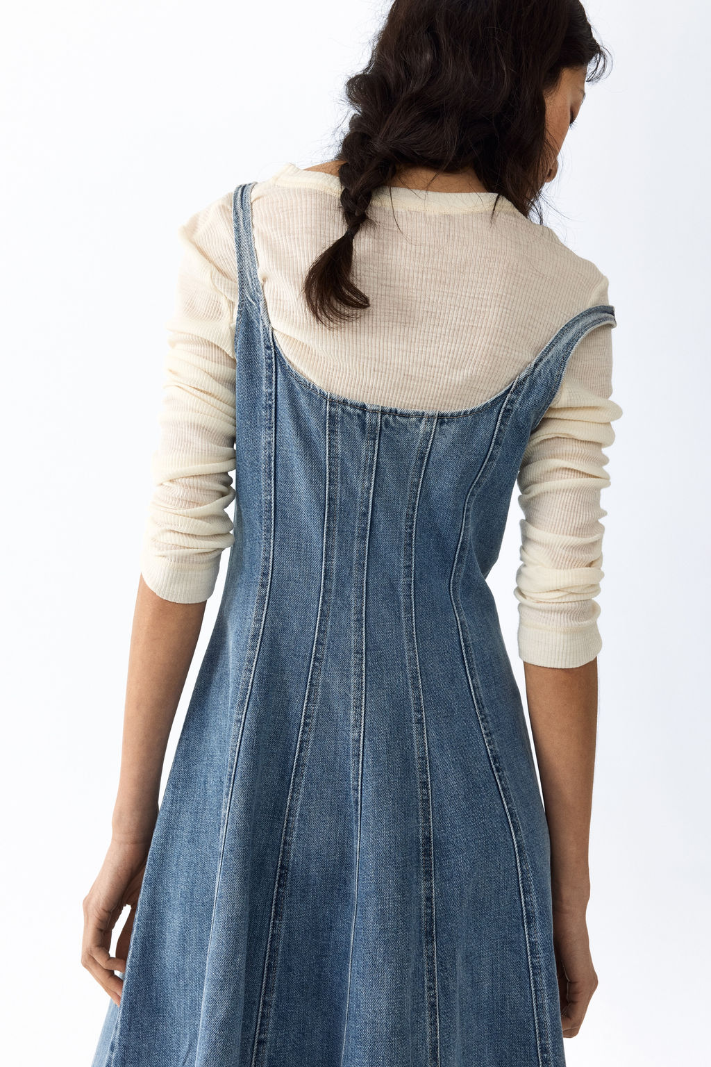 Button-front denim dress - H&m фото 5