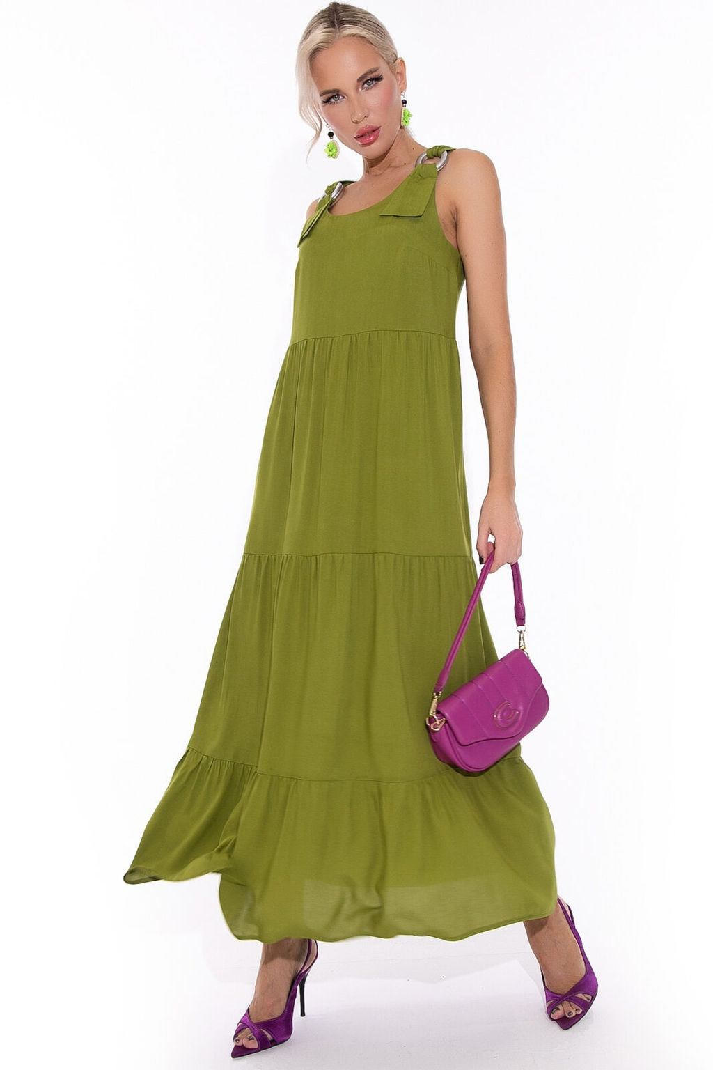 Сарафан Море соблазна (оливковый) - Эльза фото 6