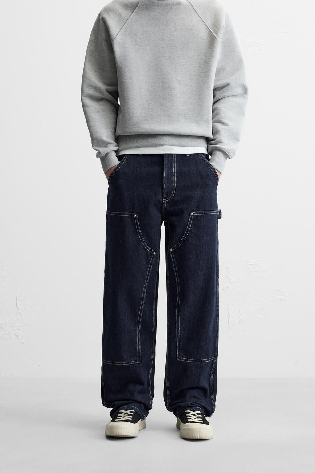 CARPENTER STRAIGHT-LEG JEANS - Zara фото 22
