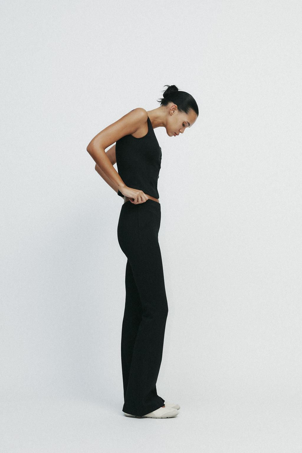 INTERLOCK BELL BOTTOM TROUSERS - Zara фото 3