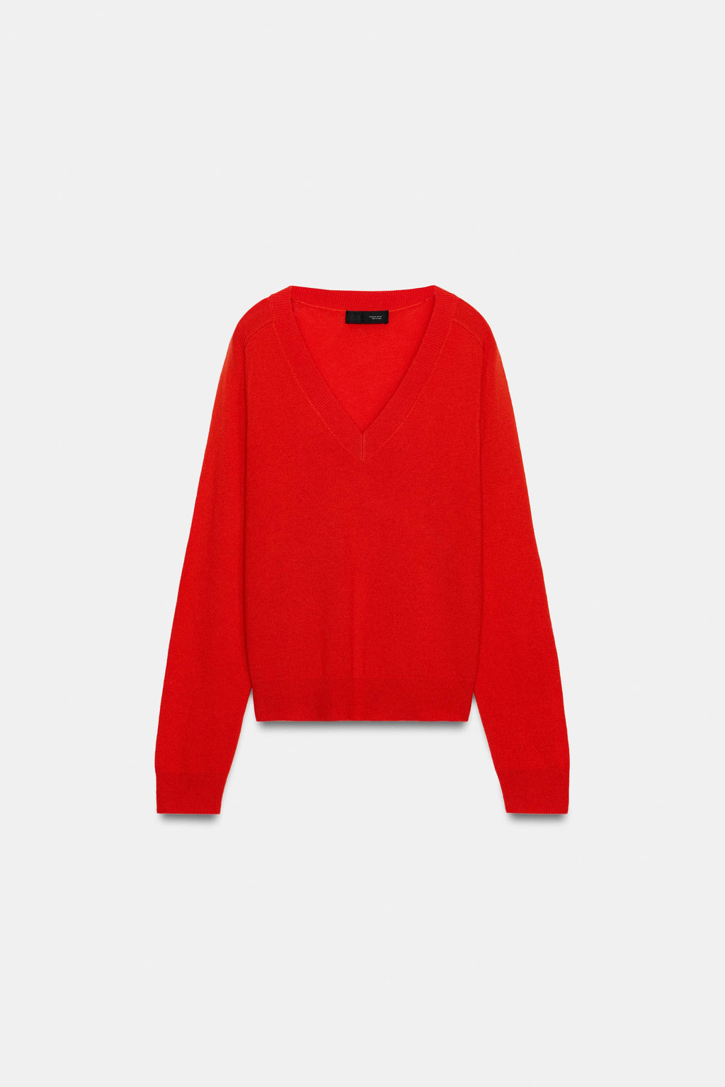 WOOL BLEND V-NECK JUMPER - Zara фото 6