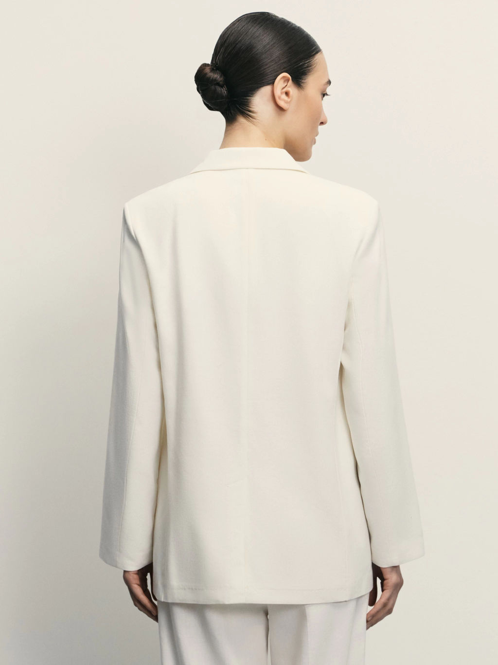 Однобортный жакет с содержанием льна / Zarina  фото 5
