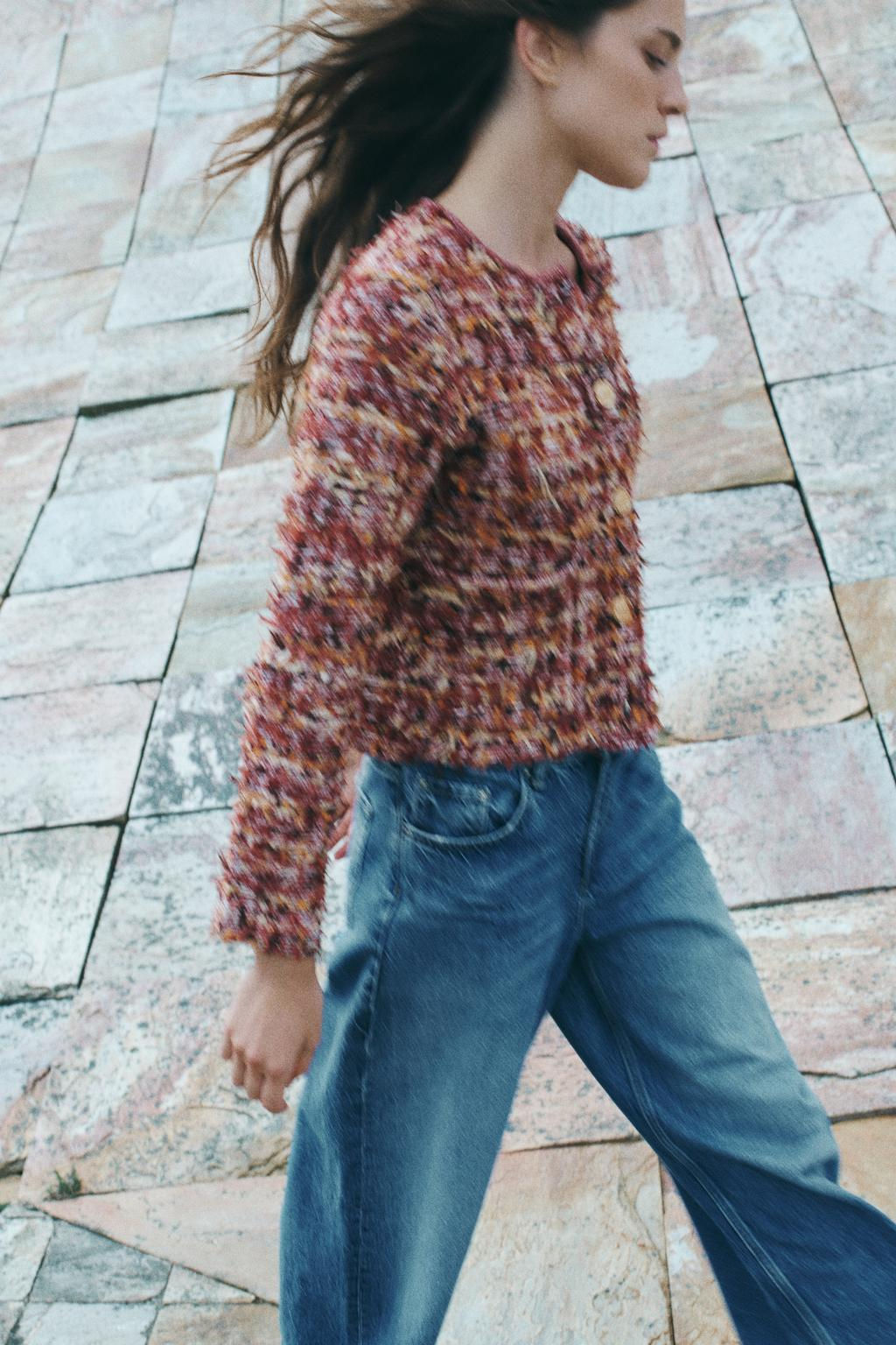 TEXTURED KNIT CARDIGAN - Zara фото 3