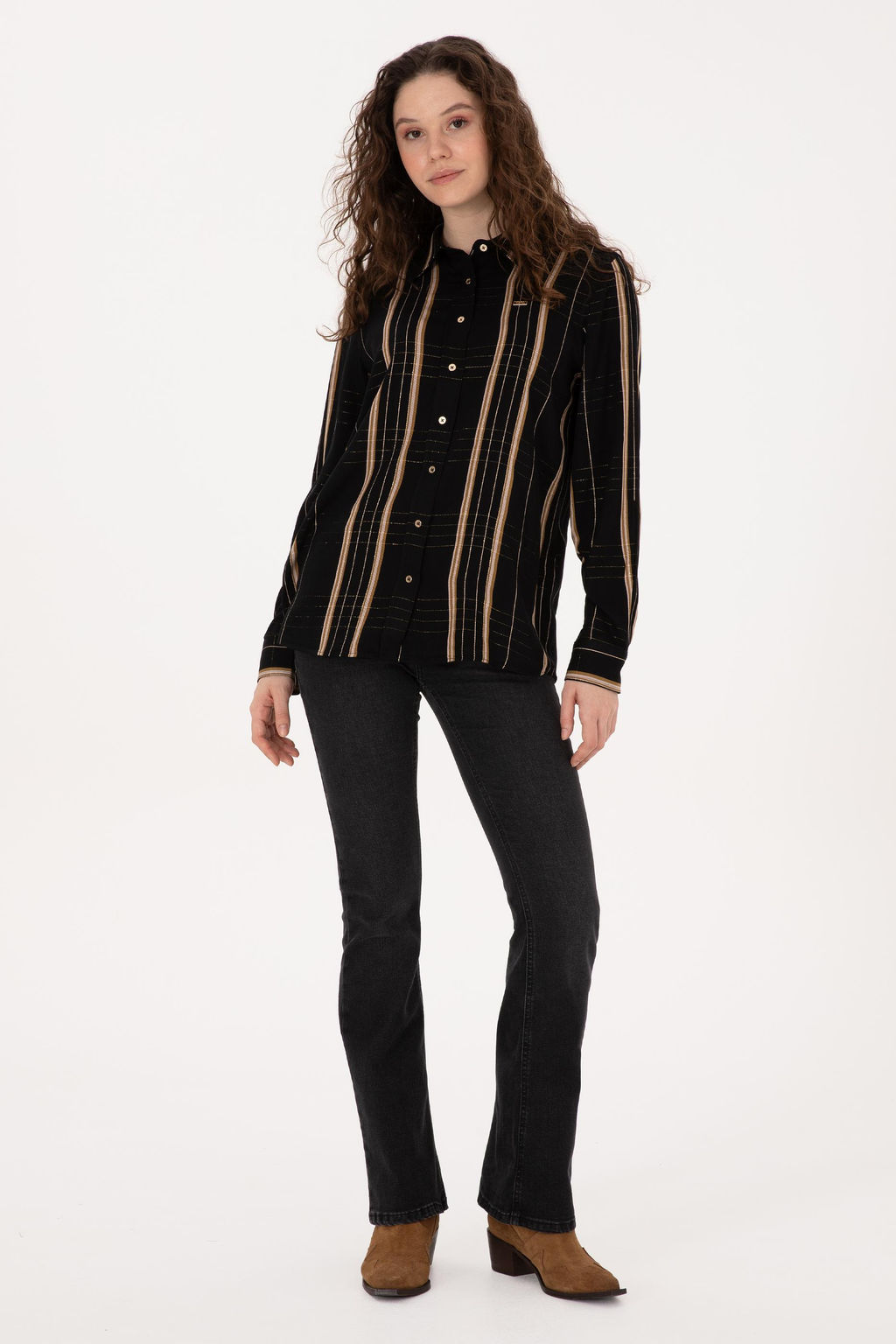 Kad_n Siyah Uzun Kollu G_mlek - U.s. polo assn фото 4