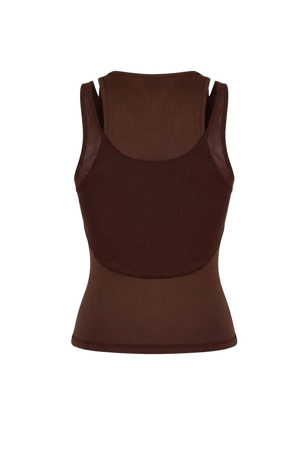 Koyu Kahverengi Dalg?c/Scuba Regular Bluz THMSS26BZ00003 - Trendyolmilla фото 2