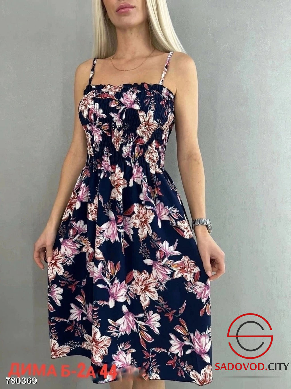 Женское летнее платье с цветочным принтом - Bruno фото 4