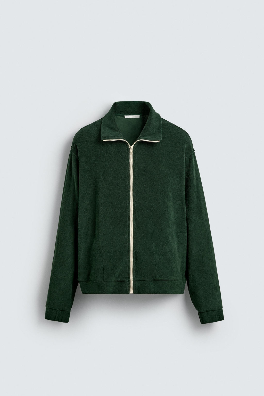 TOWELLING ZIP-UP SWEATSHIRT - Zara фото 6