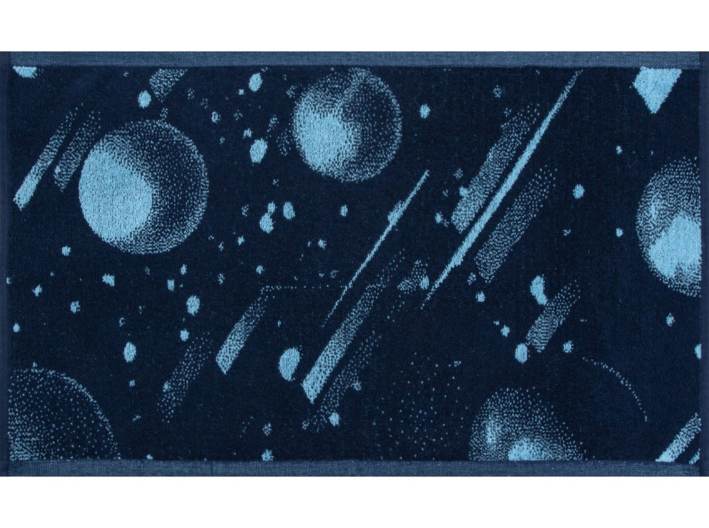 Полотенце 6с104.411ж1 Брызги(т.синий2) махровое 67х40см