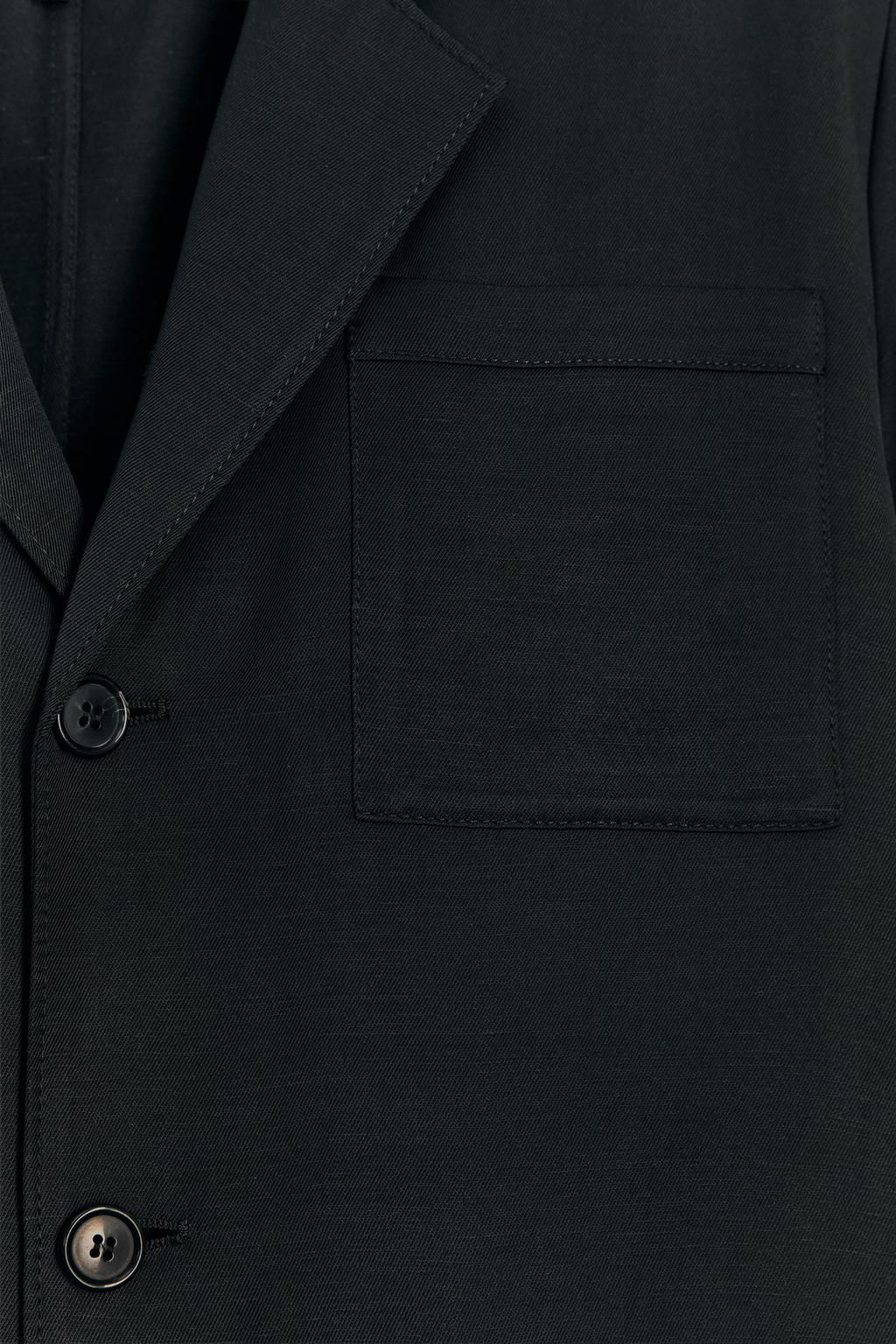 STRAIGHT LINEN BLEND COAT 50TH ANNIVERSARY - Zara фото 4