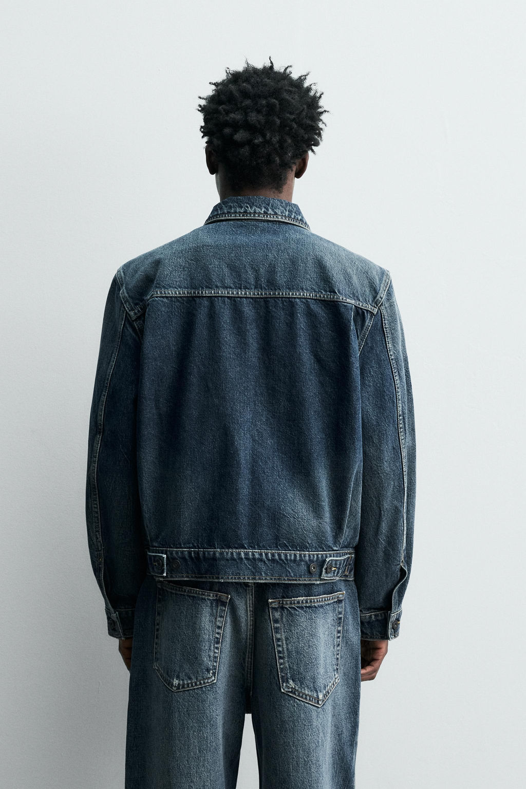 PLEATED DENIM JACKET - Zara фото 3