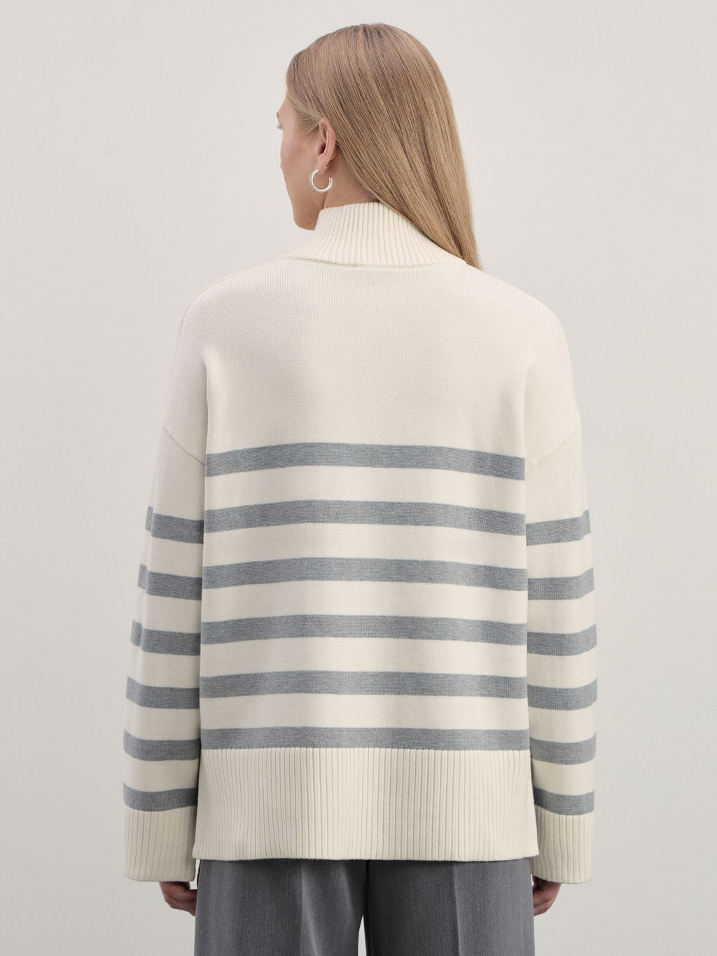 Джемпер на молнии в полоску / Zarina  фото 5