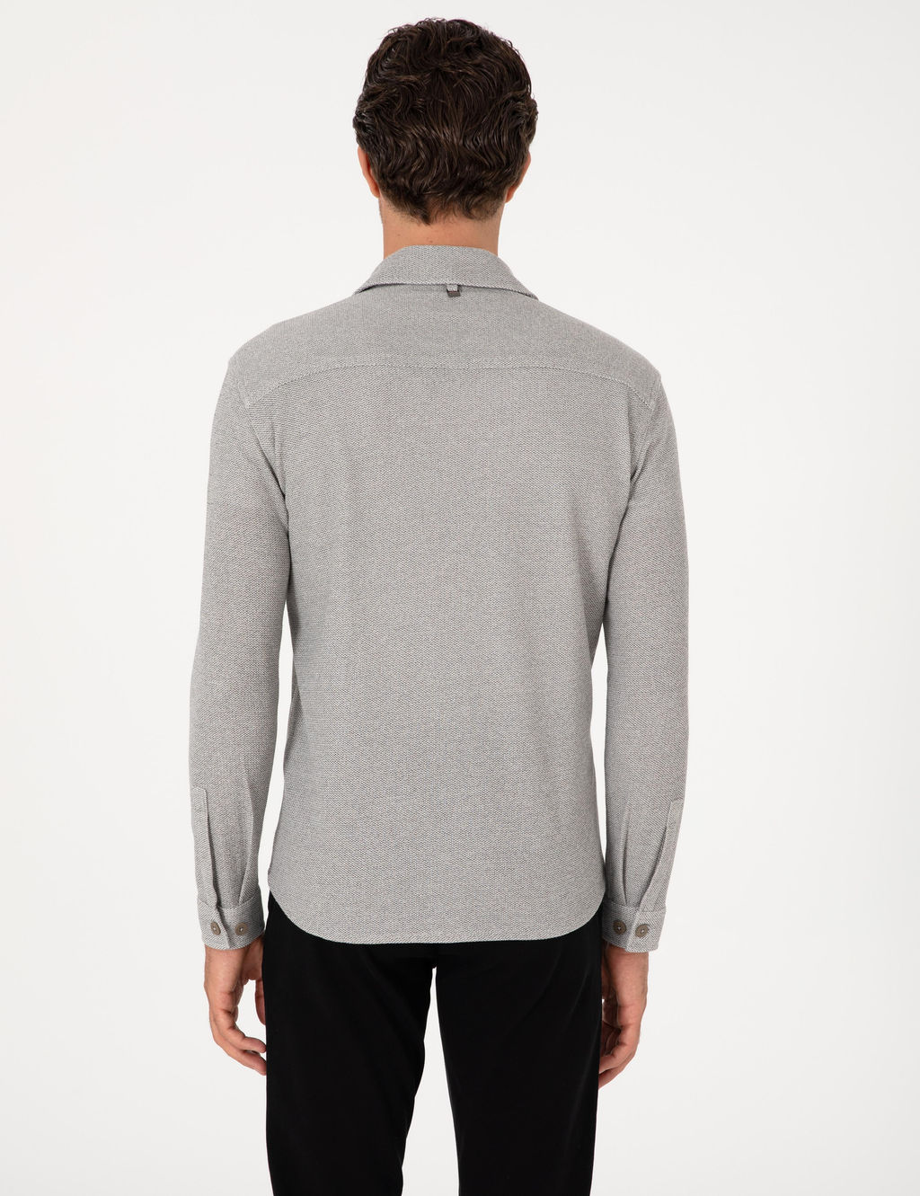 Gri Regular Fit Ceket G_mlek - Cacharel фото 5