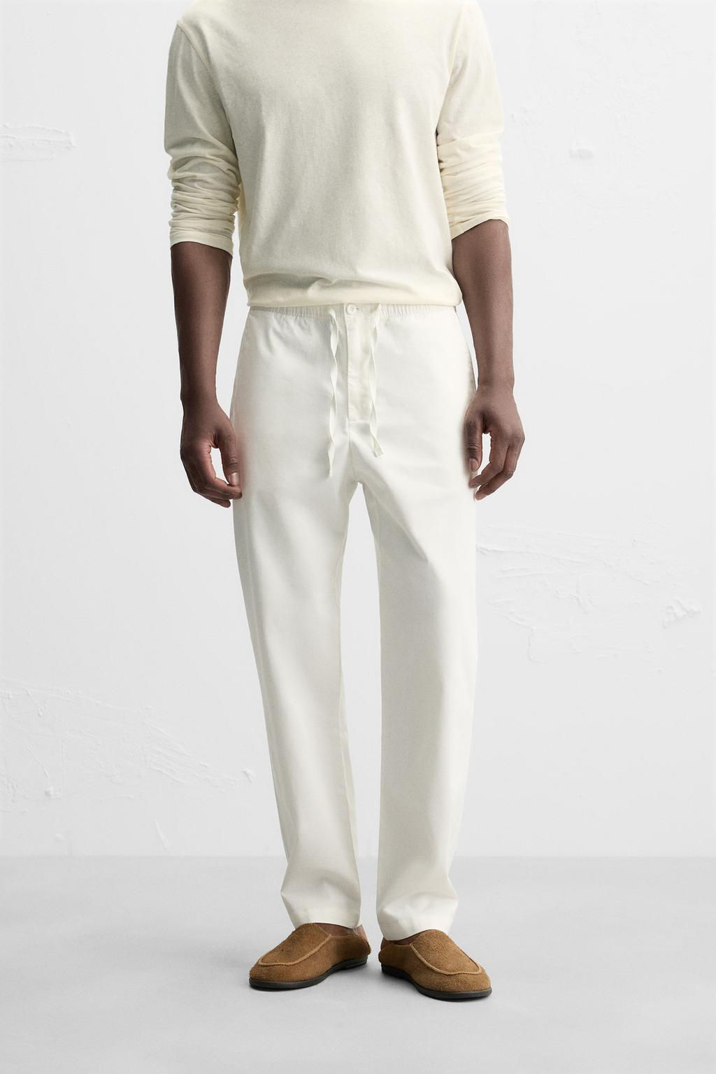 REGULAR FIT JOGGER WAIST TROUSERS - Zara фото 2