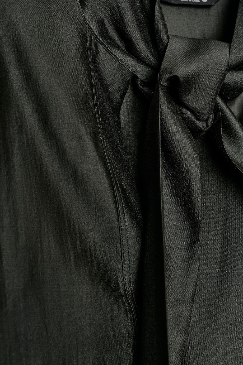 ZW COLLECTION SATIN SCARF SHIRT - Zara фото 6