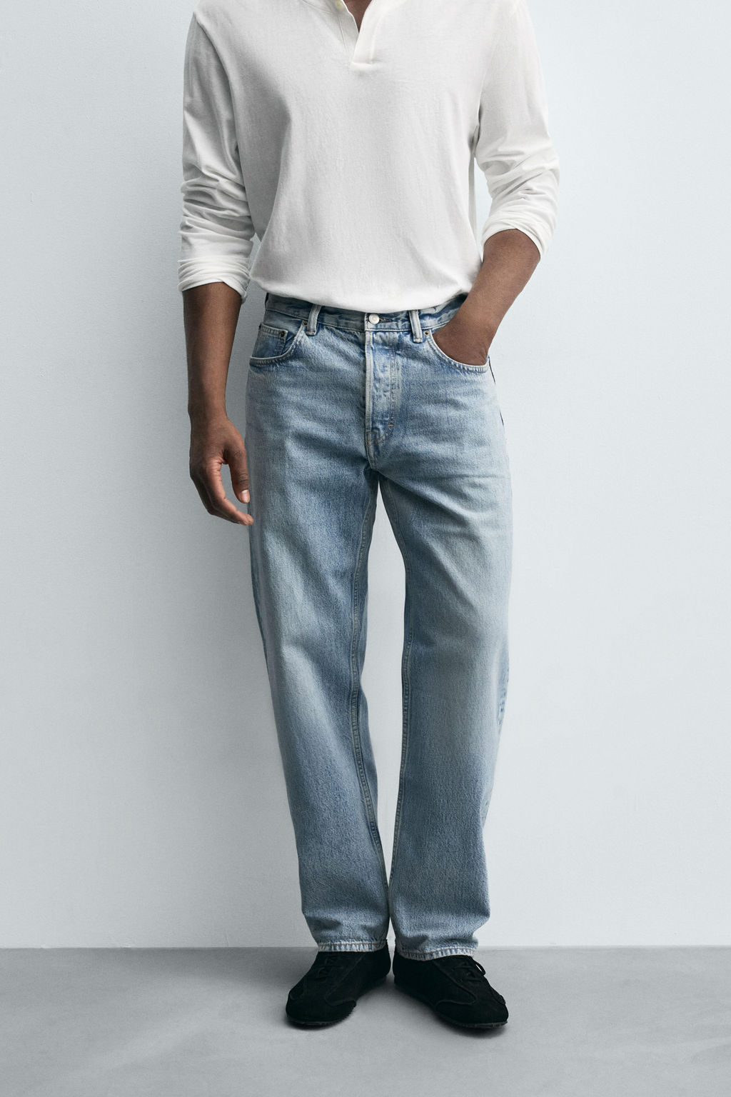 JEANS STRAIGHT FIT / Azul medio - Zara фото 2