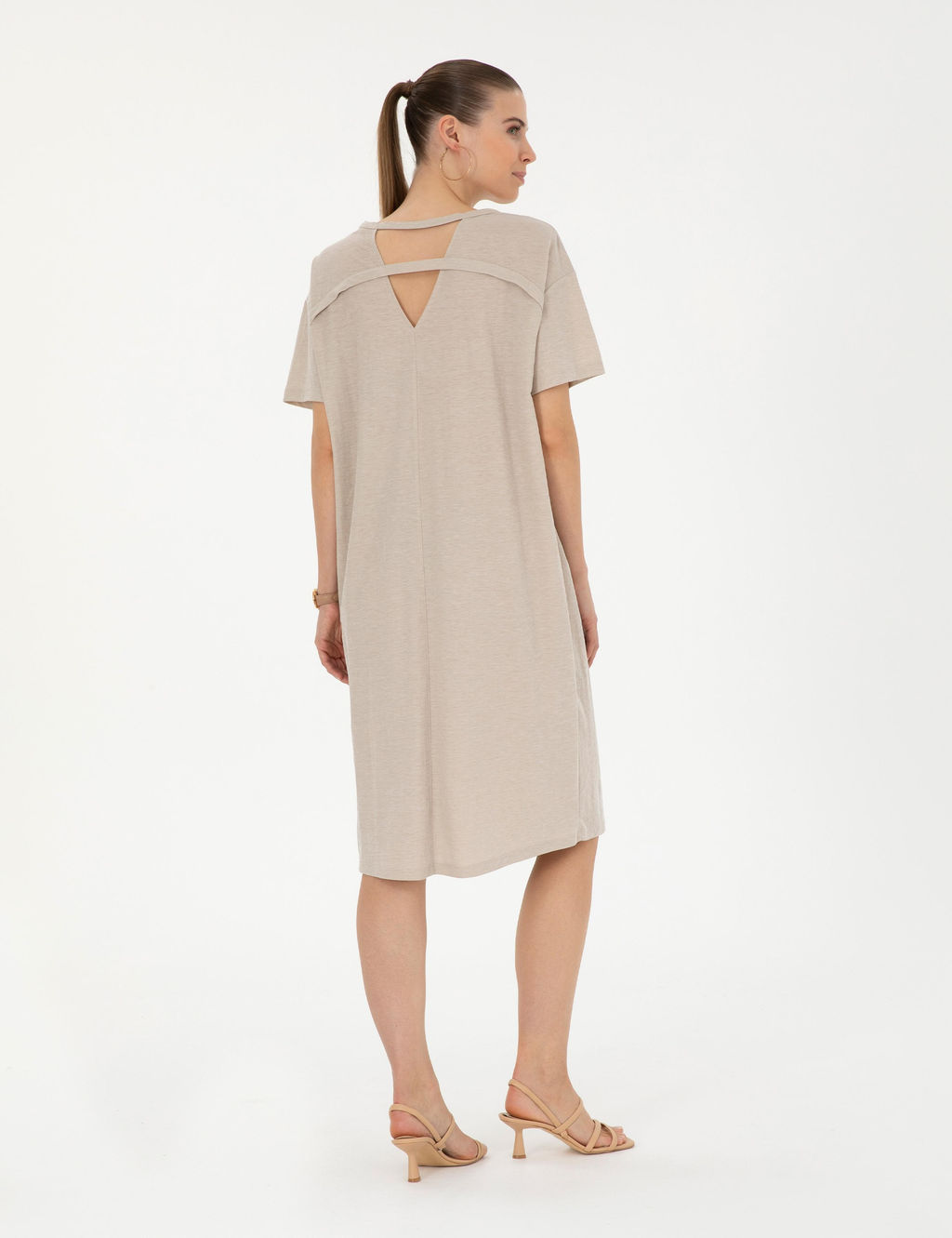 Bej Regular Fit _rme Elbise - Pierre cardin фото 4