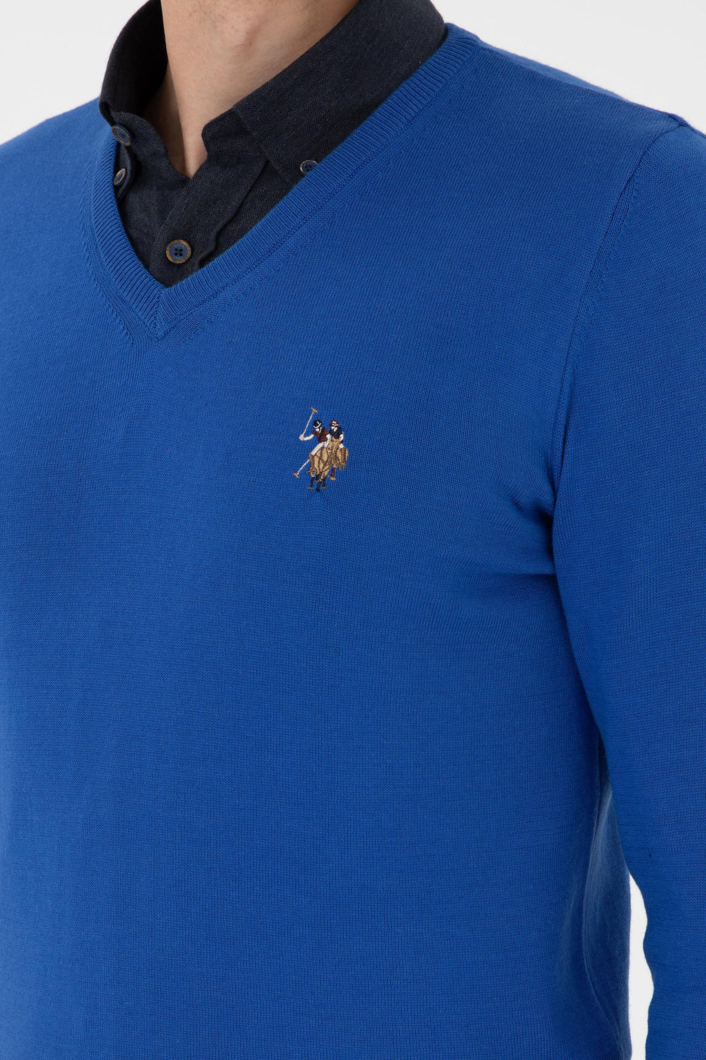 Мужской базовый свитер Saks - U.s. polo assn фото 7